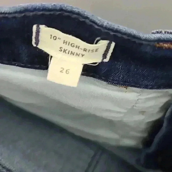 MADEWELL 10" High Rise Skinny Jeans Button - Front Edition Size 26 - Picture 6 of 11